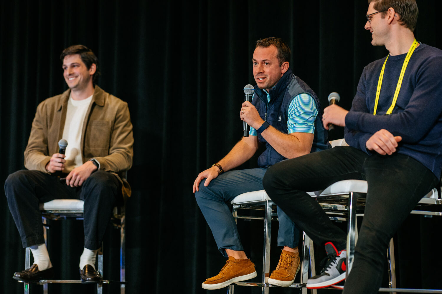 Mike speaking on a conference panel